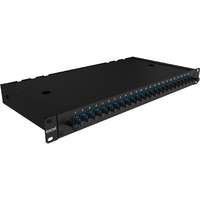 Excel Enbeam 24 Way Singlemode Fibre Optic Panel 24 LC Duplex (48 Fibre) Blue